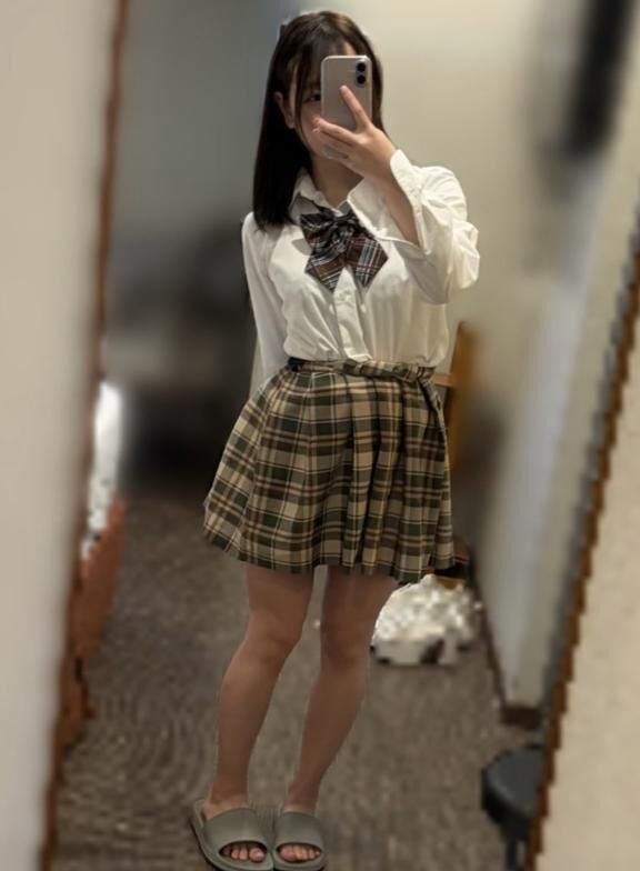 スカート折ってみた♪